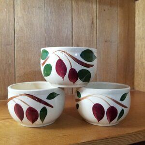 Vintage Watt Pottery American Red Bud #75 Bean Cups